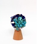 Broșă flower albastră
